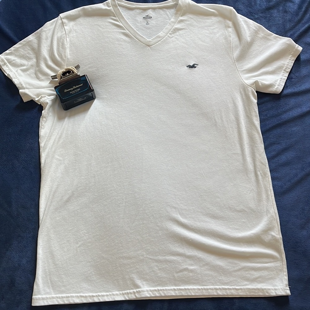 Hollister Men's White T-Shirt